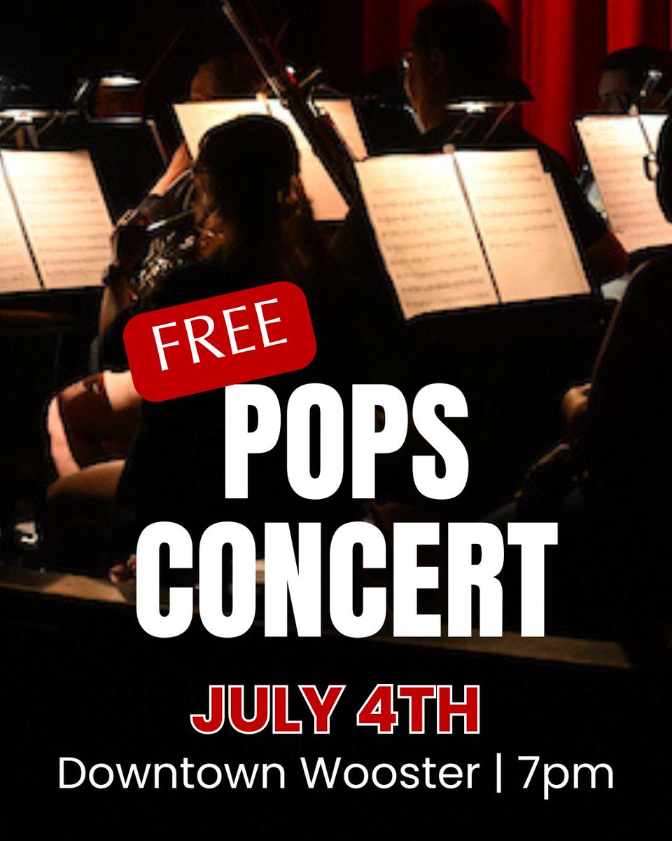 OhioLightOpera's tweet photo. Each Independence Day, OLO musicians and singers gather downtown for the annual POPS Concert, blending patriotic anthems with Broadway showstoppers. Mark your calendars for this free community performance on July 4 at 7pm! https://t.co/Wz9Pq2QZlj