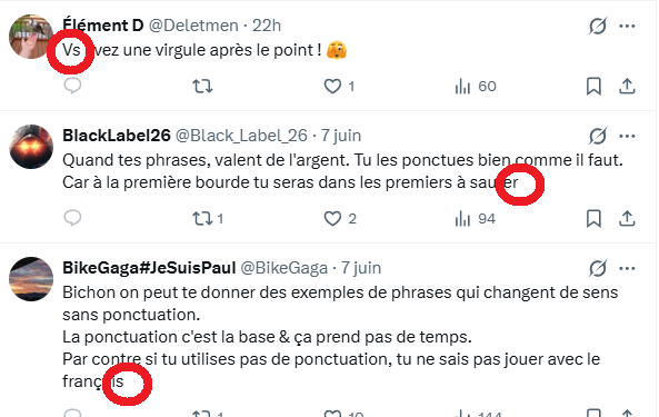 SamuelDamoy's tweet photo. Parmi les grammar warrior qui m'ont répondu, après que FC les a excité avec son tweet moqueur et simpliste, avant de me bloquer pour m'empêcher de répondre: https://t.co/heEgISjrqE 
Au moins 5 font des fautes plus ou moins grossières, dont 2 réussissent l'exploit d'omettre le 1/4 https://t.co/5tzk2sCXsx