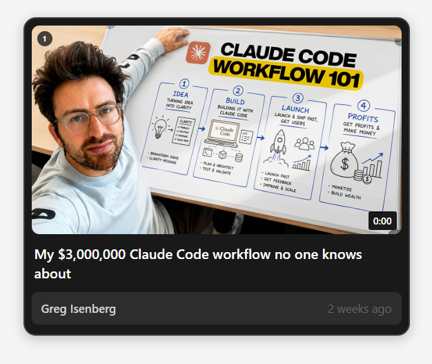AbdullahAkramS's tweet photo. Recent video I packaged for Greg Isenberg (648k subs) https://t.co/jq14AQNJCe