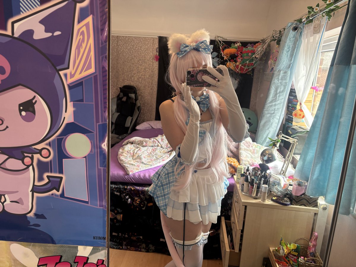 R1nnyy_'s tweet photo. Vanilla from nekopara cosplay!! ❤️❤️🎀🎀 #nsfw #nsfwtwt https://t.co/oOJKRtqii3
