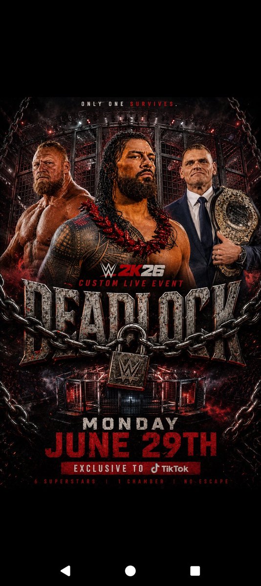 LoganFlemingHD's tweet photo. Are you looking for a virtual PLE to attend on June 29th why not head over to @GeoJackHD on TikTok where he will bring us the highs and lows of DEADLOCK a ple not to be missed on @WWEgames 

#WWE #WWE2K26 https://t.co/LB8sRjAVKz