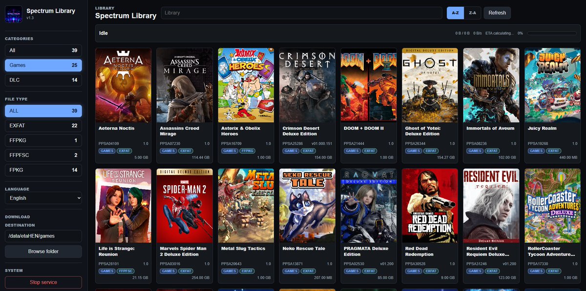 Phoenixx_1202's tweet photo. Obrigado @realromhunter e @Pippo26442999 @SiESPtaTeam por disponibilizar os arquivos para todos.

Spectrum Library até ontem não tinha nada, mas está crescendo graça a todos. https://t.co/c2NSS6IhSw
