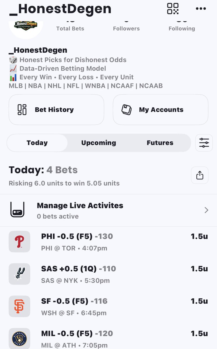 _HonestDegen's tweet photo. Receipts. 🧾 Tracking every unit to maintain 100% transparency.
#ActionNetwork #SportsBettingX https://t.co/iALJOgJ1uA