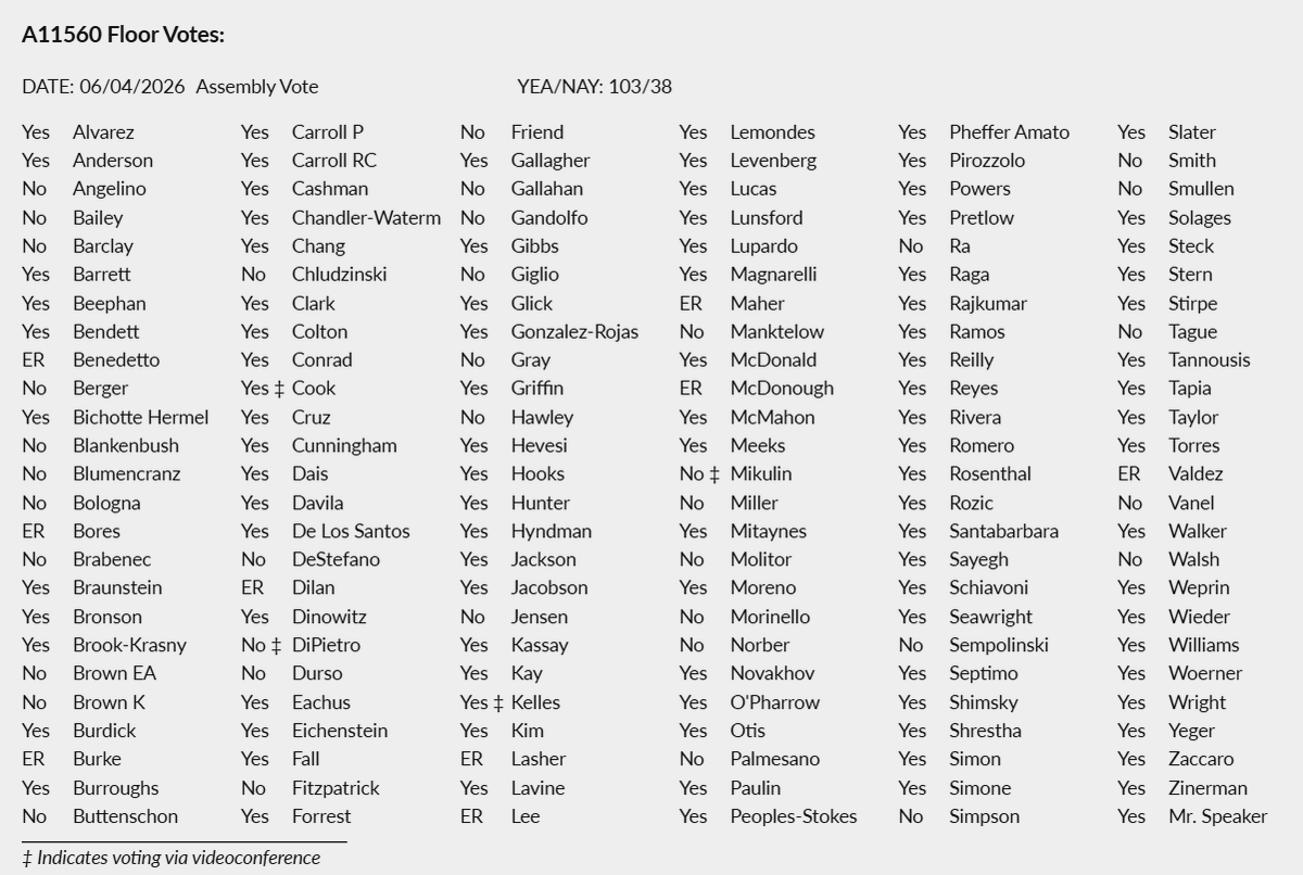 PolicyEngineer's tweet photo. Two of the votes for NY's moratorium on data centers were cast...via teleconferencing software.🫠 https://t.co/iqGNoCYFZS