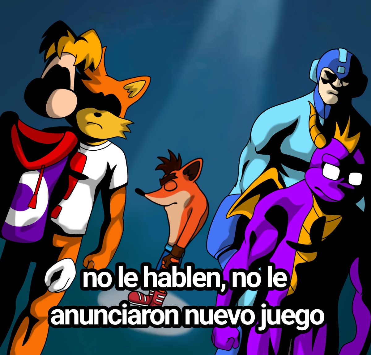 tdyu97's tweet photo. Todos han vuelto con nuevos juegos... menos el Crash Bandicoot💀

Curi de Mini https://t.co/kpaf2E9akH
