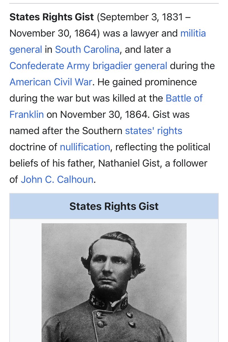 Zoomber45's tweet photo. Getting near the end of the Shelby Foote Trilogy, and wanted to draw attention to the legal name of this CSA Brigadier. https://t.co/7PzYNXfjps