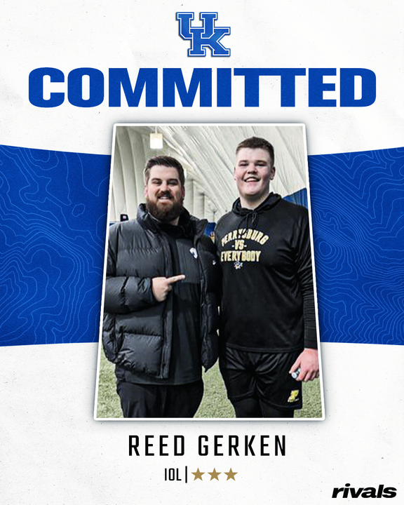 AdamLuckettKSR's tweet photo. Kentucky has added a 4th OL commit to the 2027 class. Reed Gerken is a Cat.

https://t.co/1irdNA3SbF https://t.co/09H3lUDVFX