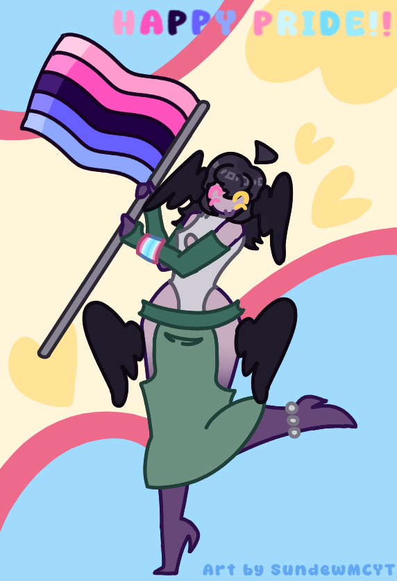 SundewMCYT's tweet photo. HAPPY PRIDE MONTH!!!!

I am a proud trans masc person who is omnisexual!! <3 https://t.co/qObHQzF2UT