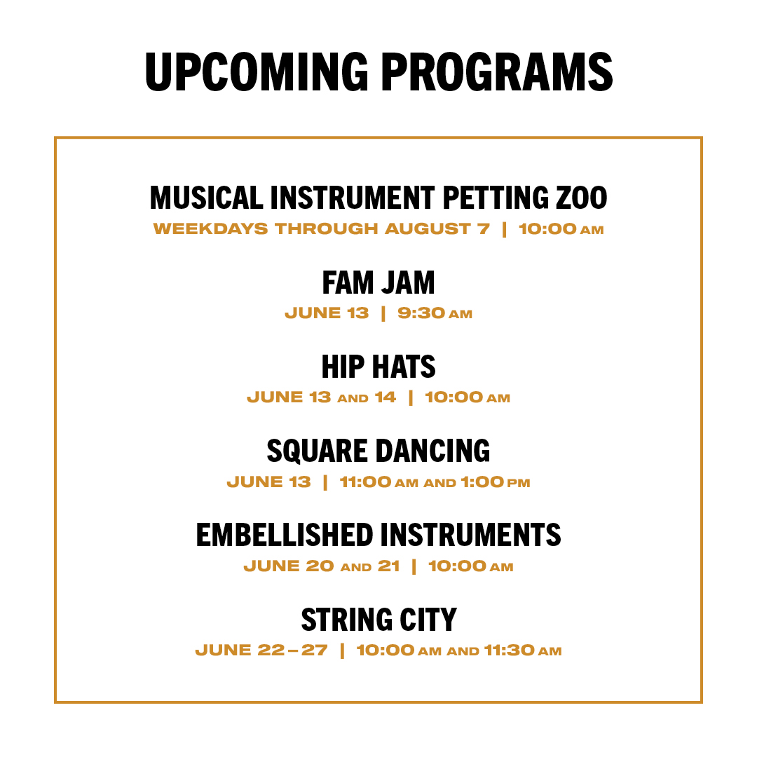 countrymusichof's tweet photo. From banjo classes to square dancing, the Museum offers a wide range of fun and interactive programs for the whole family. Plus, local kids visit free!

Youth 18 and under who are residents of Nashville-Davidson and bordering counties, including Cheatham, Robertson, Rutherford, Sumner, Williamson, and Wilson, always visit free of charge, with 25% off admission for up to two accompanying adults.

Learn more: https://t.co/NLDgkON4Ac