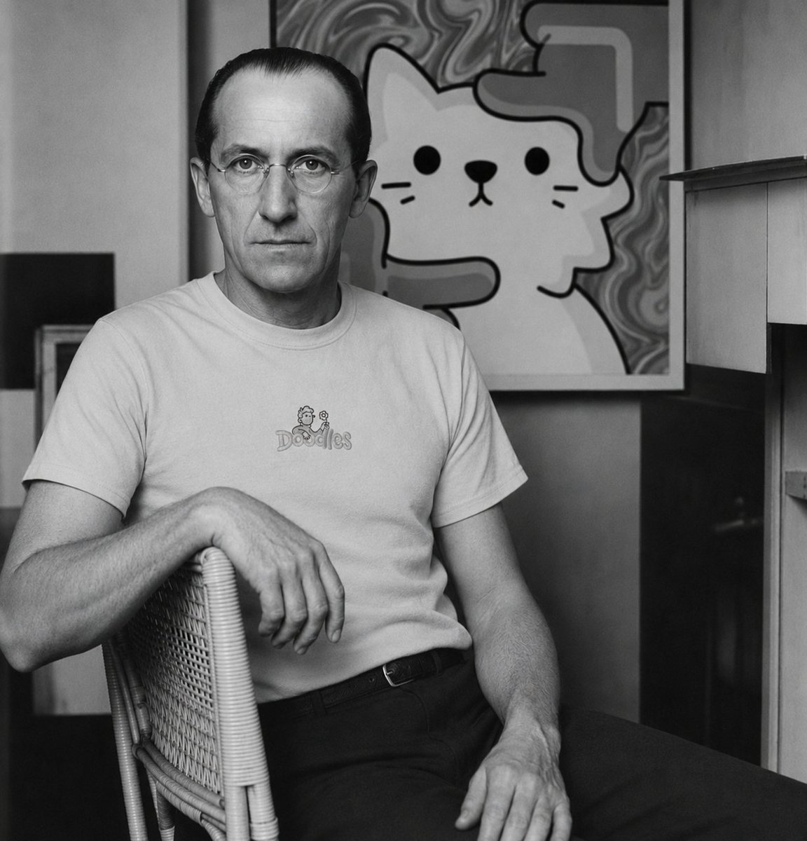 JR_0x1's tweet photo. The @doodles x @elmonx_official collab was so 🔥 

Piet Mondrian would have been very proud 🌈 https://t.co/tQ8jOXpg3Q