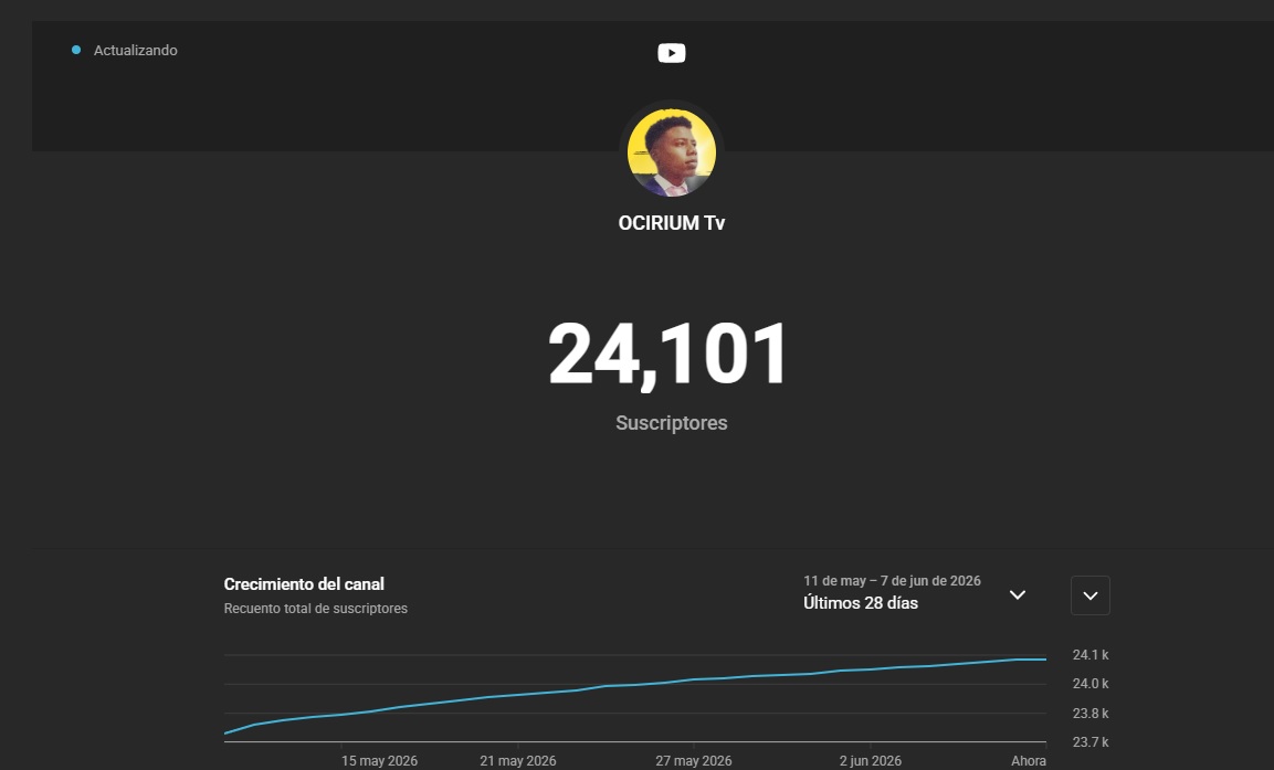 OciriumT's tweet photo. Actualmente tengo un canal de YouTube con más de 20.000 suscriptores.

Sin embargo, estoy trabajando para diversificar mis ingresos y no depender de una sola fuente.

Mi objetivo es construir varios activos digitales durante los próximos años.

Voy a documentar el proceso aquí. https://t.co/QJbBsgQRwG