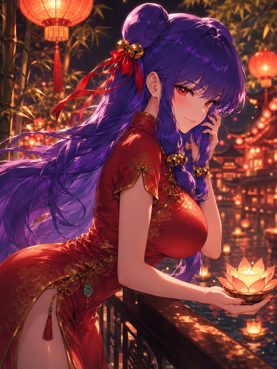 DragixK's tweet photo. Shampoo - Lanterns of Infatuation
#AIart 
#Ranma1_2 https://t.co/K42Db1Epoa