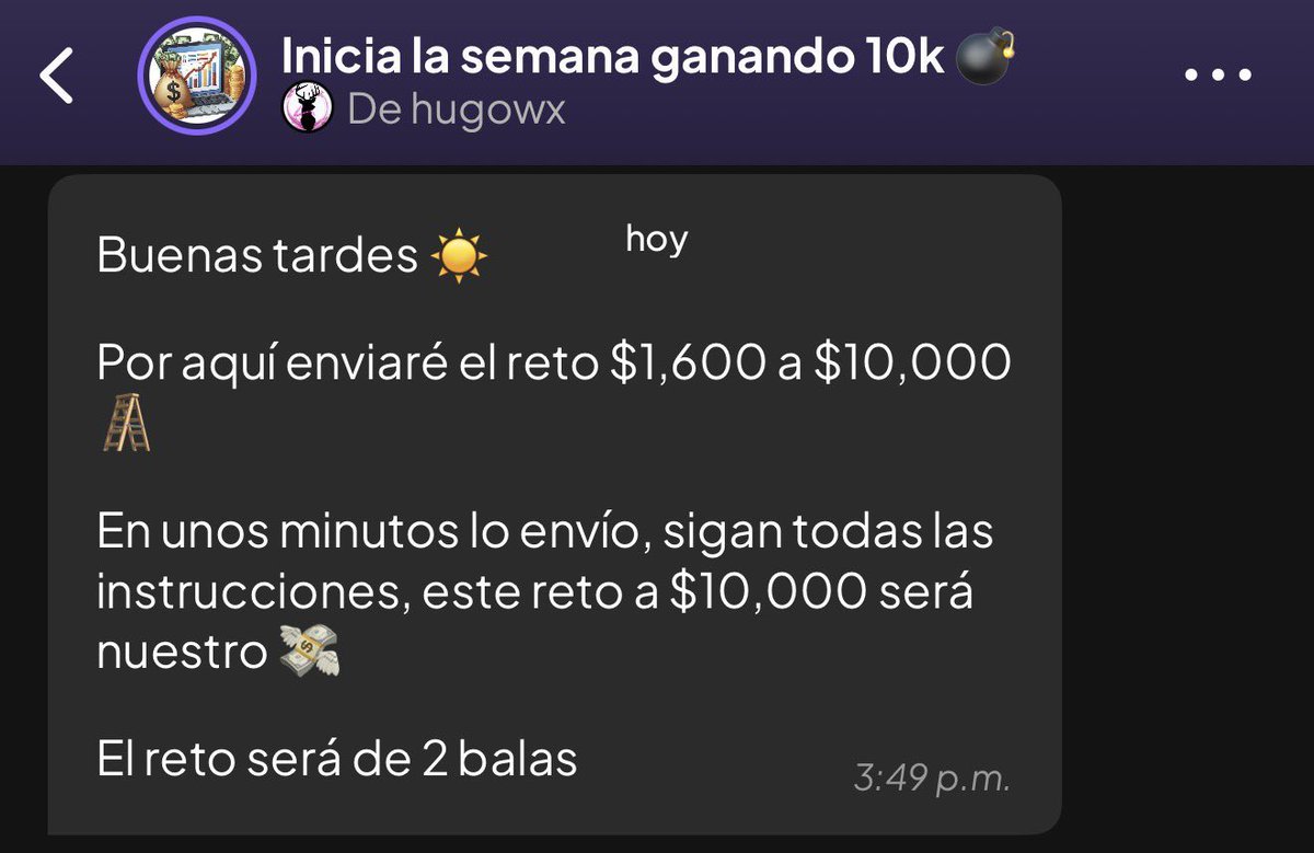 PickCristianRey's tweet photo. Ya les compré el RETO $1,600 A $10,000 MXN de HugoWX 🐐🪜💸

• En cuanto lleguemos a 50 RT 🔄 lo pasaré GRATIS en mi canal 👇🏻🎁

Aquí: https://t.co/Bgh2xaWWaz 👈

Aquí: https://t.co/Bgh2xaWWaz 👈 https://t.co/MPtQtLEOSR
