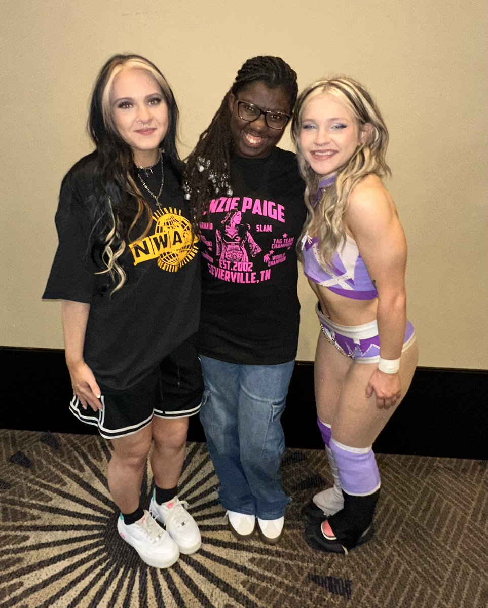 nwa's tweet photo. 𝙋𝙍𝙀𝙏𝙏𝙔 𝙀𝙈𝙋𝙊𝙒𝙀𝙍𝙀𝘿

@KenziePaige_1 and @KylieAlexxa were favorites at “NWA on Tour.” The sisters took photos with many young Pretty Empowered fans June 7 in Augusta, GA!

See Pretty Empowered in action on 𝙉𝙒𝘼 𝙋𝙊𝙒𝙀𝙍𝙍𝙍, Saturdays at 4PM ET / 3PM CT / 4PM PT on @WatchComet TV.