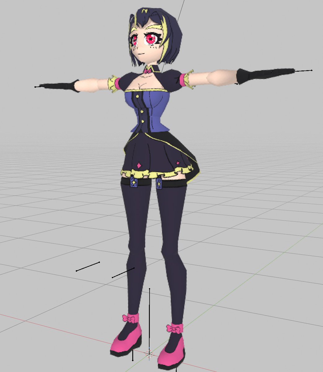 QuetzalAndroide's tweet photo. Low poly model made in Blender for @maki_noot_noot face is 2D grease pencil https://t.co/vAPytEIR5k