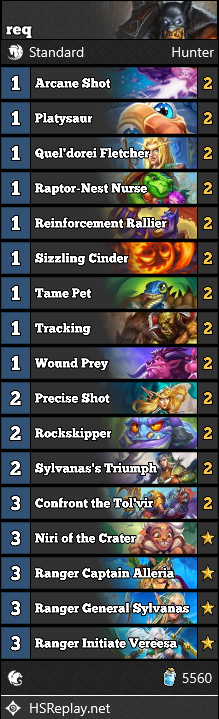 cychen9732's tweet photo. Face Hunter Perfect 30 ➡️ Rank 49 Asia Legend! 🏆 
📈 88% WR (21-3) from Rank 264 
📋 List from @reqvamhs

Camping on Asia for now, time to mess around on my brand new NA account for some fun.

Deck code in the comments! 👇 
#Hearthstone https://t.co/grtoB9O9zs