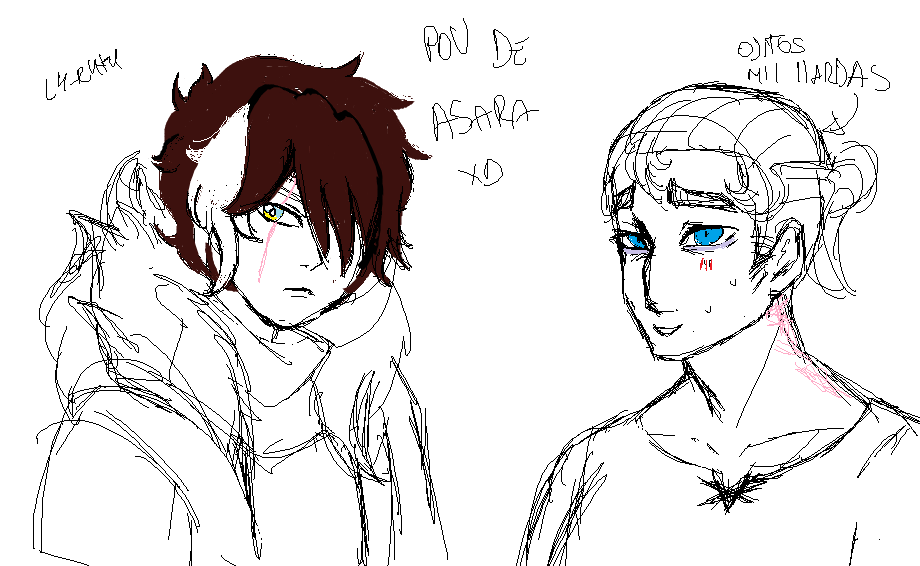 oculta_luna's tweet photo. dibujos con mayor calidad, el de erick no lo había publicado, no he tenido tiempo, en fin pov de asara #lovedrune #UnderTheAngels #lovedtale xd dibujos de la tostadora https://t.co/D4RgZMMI9t