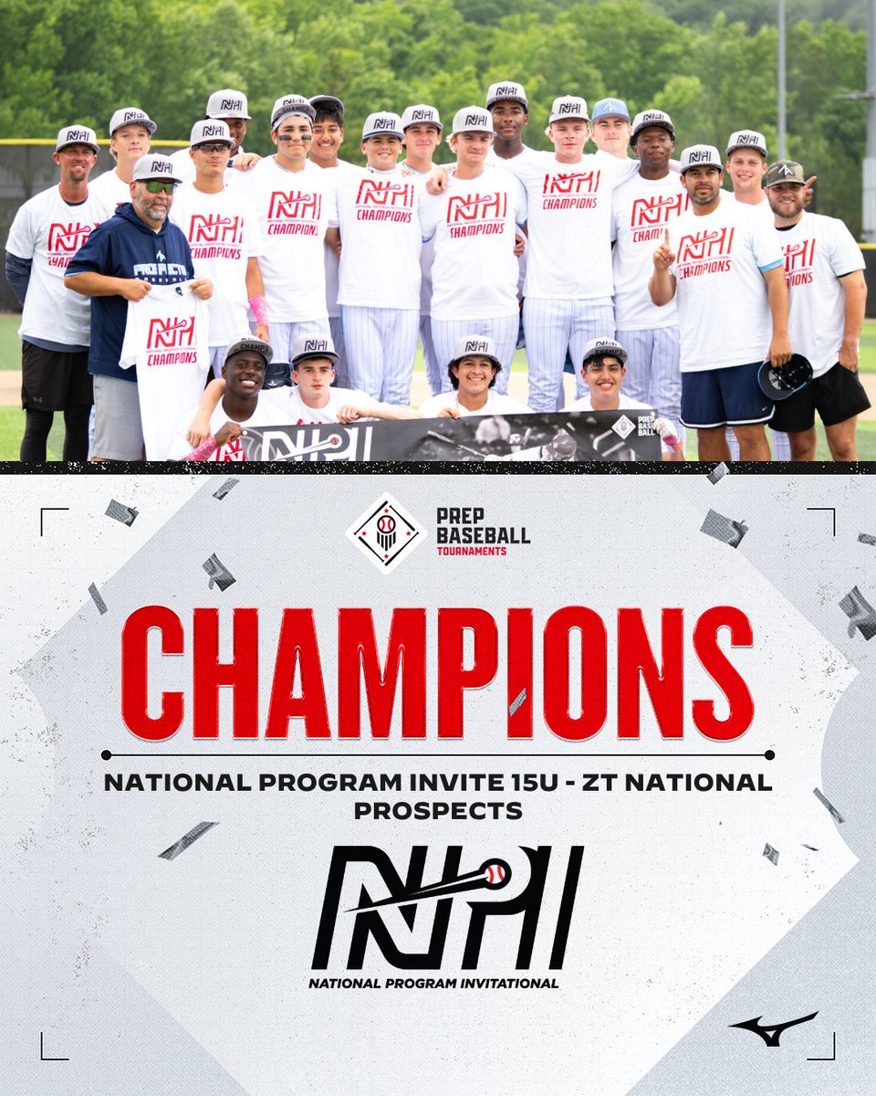 PBTourney's tweet photo. 🏆𝐘𝐎𝐔𝐑 𝟏𝟓𝐔 𝐍𝐏𝐈 𝐂𝐇𝐀𝐌𝐏𝐒: 𝐙𝐓 𝐍𝐀𝐓𝐈𝐎𝐍𝐀𝐋 𝐏𝐑𝐎𝐒𝐏𝐄𝐂𝐓𝐒🏆

@PrepBaseball || #NPI26 https://t.co/PZ08cTpWax