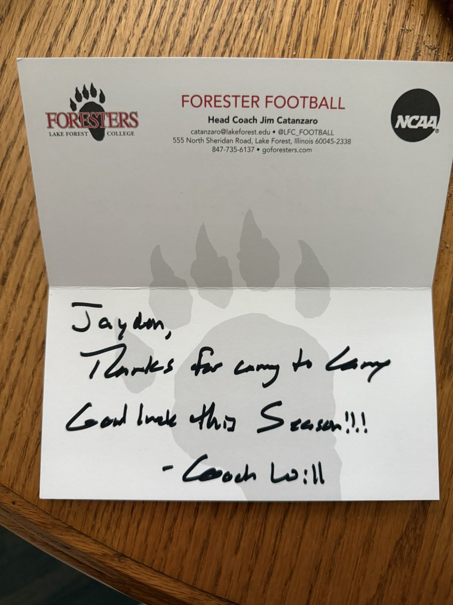 iamjaydenfayne's tweet photo. Thank you @CoachMW_51 and the rest of the coaching staff for the support! Excited for this upcoming season and I had a great time at the Lake Forest Mega Camp!!! https://t.co/I1p8aKoDhu