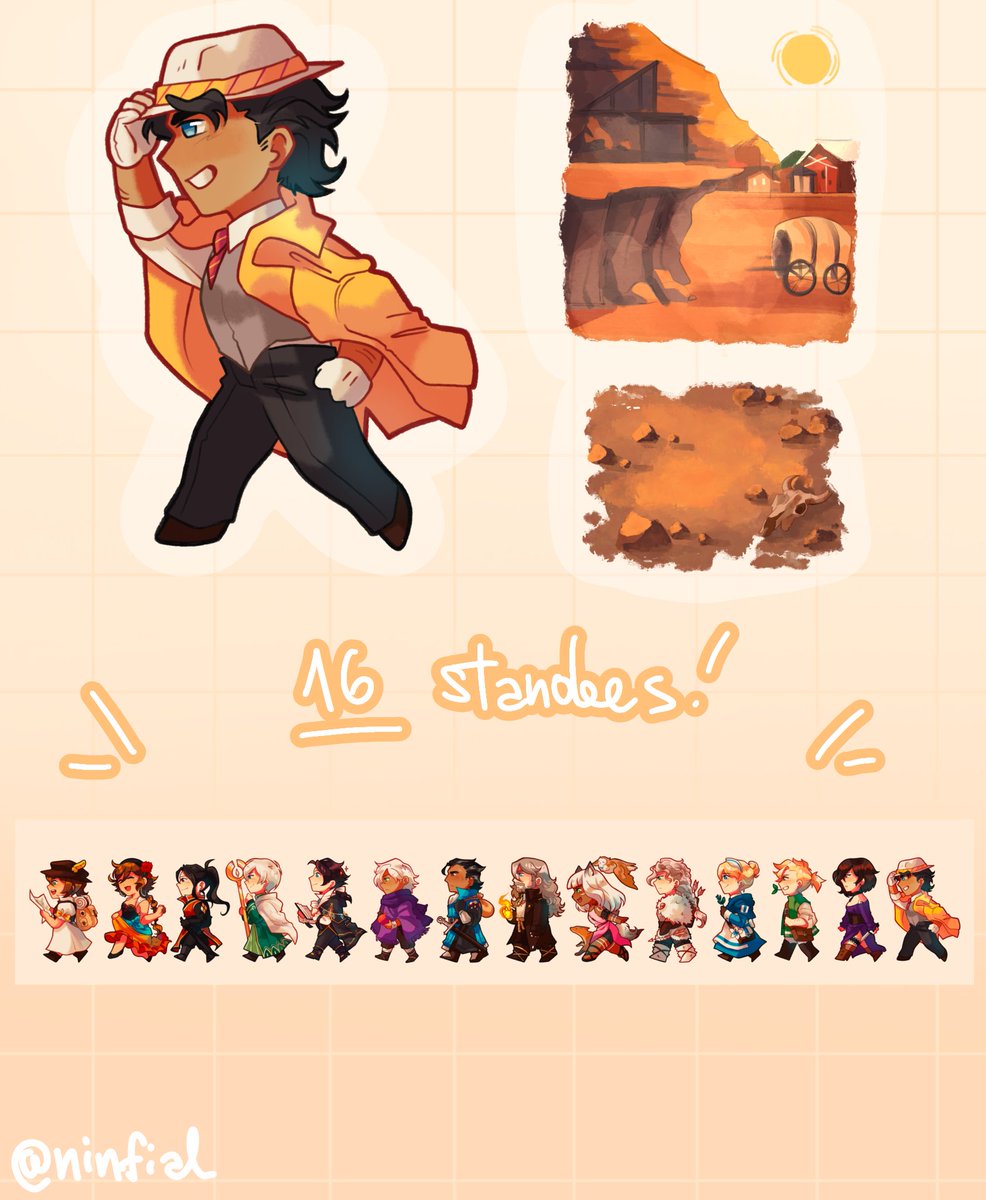 ninfial_'s tweet photo. The standees are all DONE!! 💚💚‼️ I tried my best to make all their heights as accurate as possible 💚 all travelers deserve love! 🥹
(Reminder that they’ll be available from July 1st!) https://t.co/eY7hb0Qg3Q