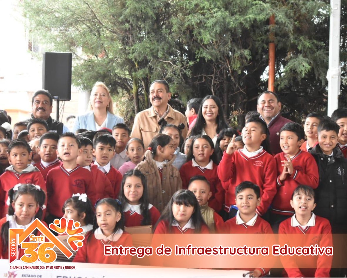 Seccion36Ofic's tweet photo. En gira de trabajo por el municipio de Tepotzotlán, la Mtra. Mónica Miriam Granillo Velazco, Secretaria General de la Sección 36 del SNTE, participó en la entrega de materiales e infraestructura destinados a escuelas primarias federalizadas, acompañando al Mtro. Miguel Ángel Hernández Espejel, Secretario de Educación, Ciencia, Tecnología e Innovación del Estado de México.

En esta importante jornada también estuvieron presentes el Prof. Omar Pereyra Pérez, Representante del SNTE Nacional en la Sección 36; el Mtro. Rigoberto Vargas Cervantes, Presidente de la Comisión de Educación, Ciencia, Tecnología e Innovación de la LXII Legislatura del Estado de México; así como el Dr. Magdaleno Reyes Ángeles, Director General de los SEIEM.

Estas acciones fortalecen las condiciones en que se desarrolla el proceso educativo y reflejan la coordinación institucional entre autoridades educativas y representación sindical para responder a las necesidades de las comunidades escolares.

En el SNTE y la Sección 36 mantenemos firme el compromiso de impulsar una educación pública de excelencia, con espacios dignos, que promueva  mejores oportunidades para el aprendizaje de niñas, niños y jóvenes. Reconociendo la vocación y entrega de las maestras y los maestros, quienes todos los días hacen de la educación la principal herramienta de transformación social.

Agradecemos la hospitalidad de la Profra. Salvadora Zitlalapa Reyes, Directora Escolar, al Profr. Balbino Regulo Marín, Jefe del Sector Educativo No. XII, a la Profra. Aleyda Lara Gutiérrez, Supervisora de la Zona Escolar No. 65.

#SigamosCaminandoConPasoFirmeYUnidos
#Sección36