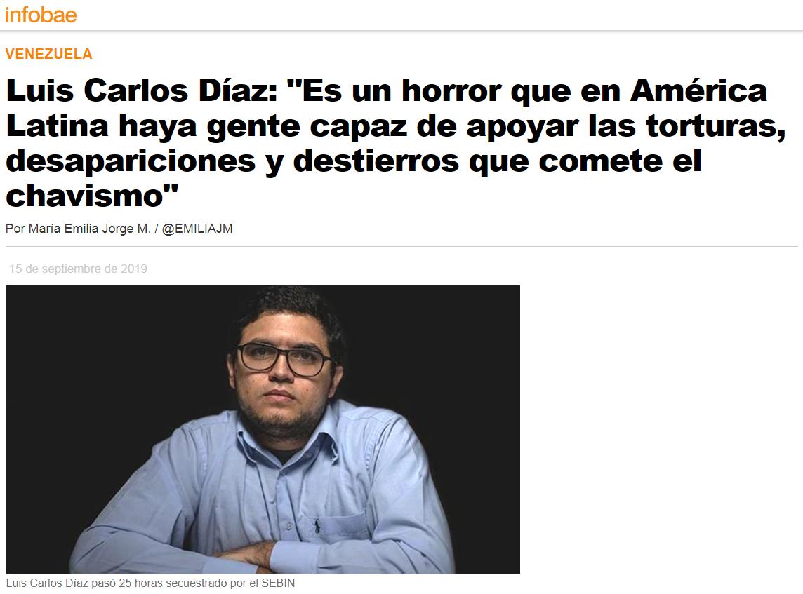 LuisCarlos's tweet photo. Esta entrevista se hizo en septiembre de 2019 y el balance actual es que las personas que apoyan los crímenes atroces del chavismo parecen ser menos que antes.
El problema es que siguen ocurriendo. Aún hoy hay desapariciones forzadas, torturas y sigue habiendo desterrados. https://t.co/SwKVpwM0EI