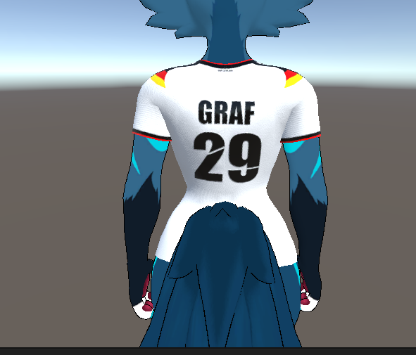 Serafynvr's tweet photo. Finished working on this commision⚽️

Shoutout to all Germans seeing this🇩🇪

#vrchatavatar https://t.co/Dyl0OOzmh2