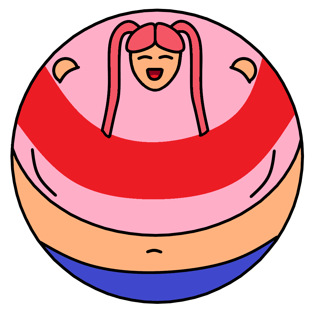 PinkSyrup_Heart's tweet photo. I turned her into a beach ball https://t.co/YxxXBlXk2t