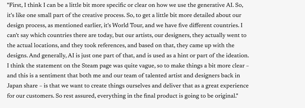 BLunarian's tweet photo. @ItsJustPup Well, in a very recent statement from Sega, they did stated that the team wanted to create things themselves to deliver a great experience, so rest assured that everything in the final product is going to be original. https://t.co/EhUITTj1iE