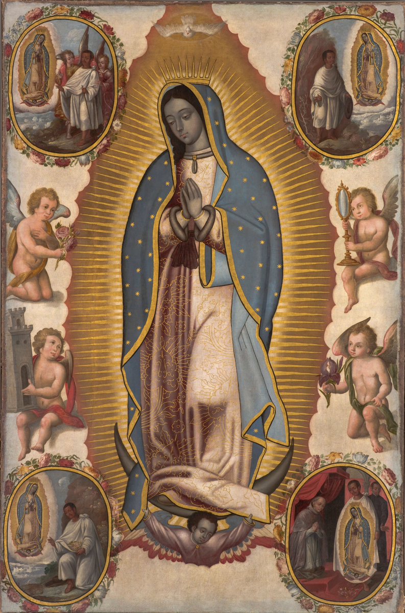 mexicacivitas's tweet photo. Virgen de Guadalupe, Anónimo novohispano, s. XVIII. https://t.co/i8uQjMo6Ob