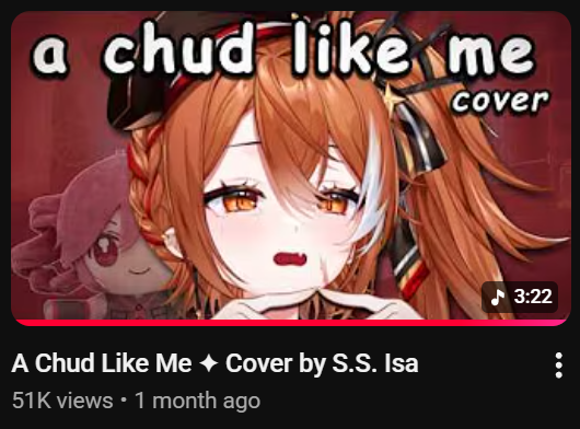 isaboatvtuber's tweet photo. thank you for 50k on chud like me cover

why https://t.co/v8Dkk6Tpg7