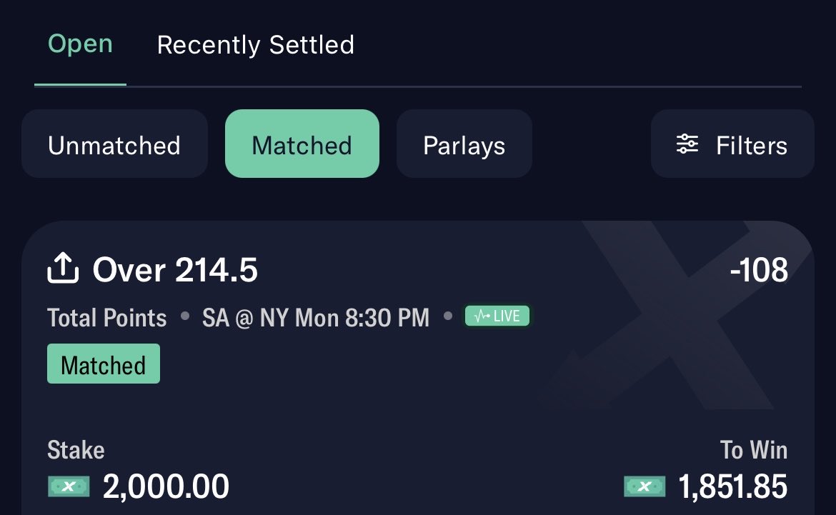 Amonahan's tweet photo. Over 214.5 ✅

Who tailed? 

Not a bad day 😎 https://t.co/fGoy4bxwP5