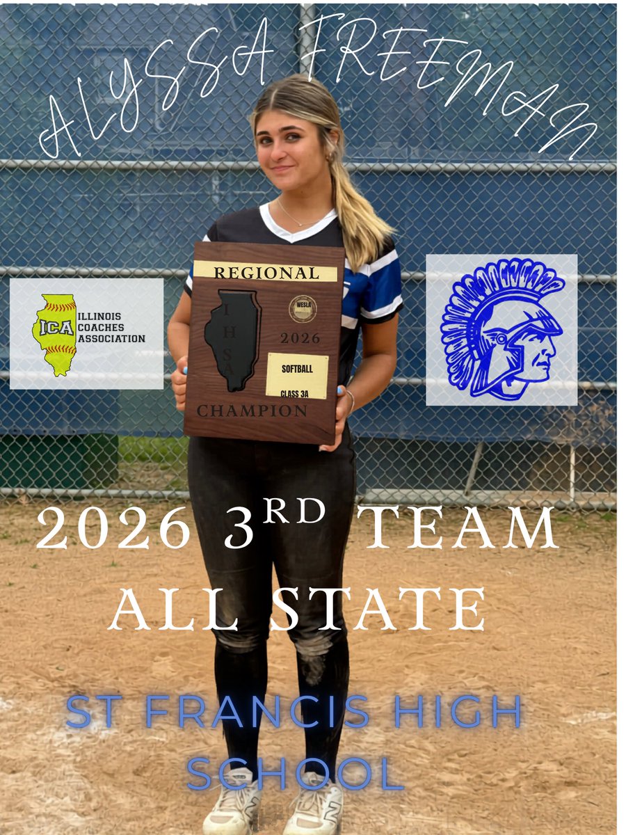 alyssaf2028's tweet photo. I am beyond honored and blessed to be named 3rd Team All State as a sophomore! 💙

@SilverHawkSball @CoachSelena20 @CoachSam322 @SFHSVarsitySB @JHartzell33 @campir5 @SFHS_Spartans @SBRRetweets @ScoutSoftball @CoastRecruits @jimdonovan45 https://t.co/Xk3U4WZYug