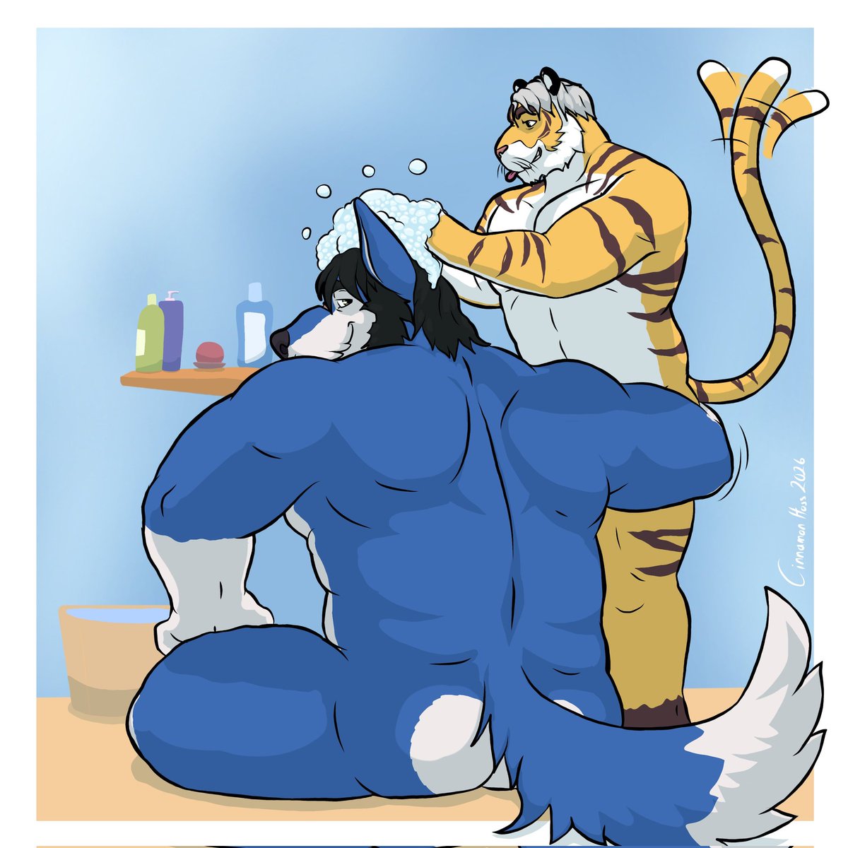 CinnamonHoss's tweet photo. YCH comission for @GarthAWereWolf https://t.co/1g8msNgaCp