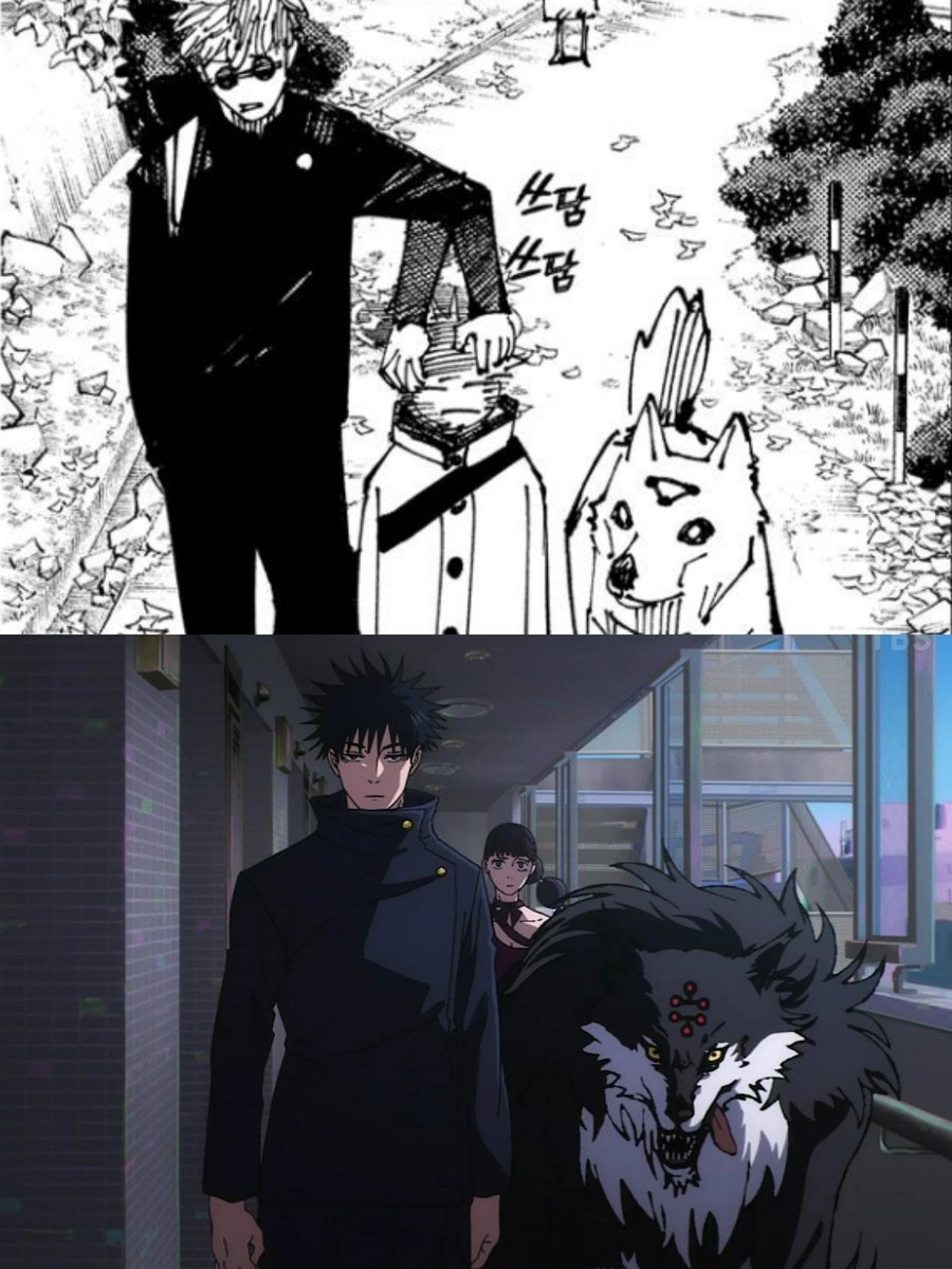 anime_shots's tweet photo. The evolution of the Ten Shadows' best boy https://t.co/zj9Lq9SgIA