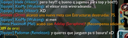 SoloWust's tweet photo. entre mas rango, mas llorones son o que?

toda la partida le metieron el dedo y se puso a trollear porque al nene no le gankearon
su frase final : ¨q bueno que jugamos para top y bot!!!¨ https://t.co/G9BhcetIe5