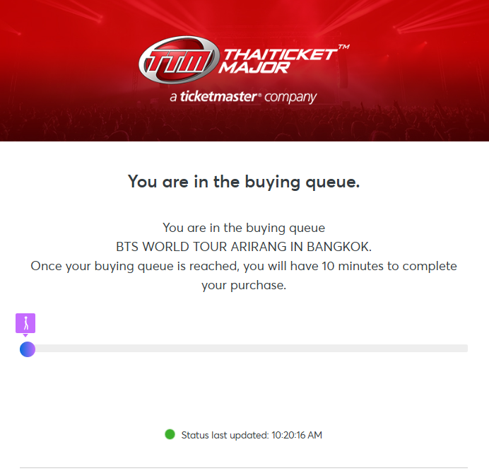 asinisnisa's tweet photo. กดแต่ allticket มาตลอด มาช่วยพี่กดบัตรบังทันในไทยทิค เห็นคิวแล้วกุพอเลย55555 จะเดินถึงกี่โมง https://t.co/MPig7fThr5