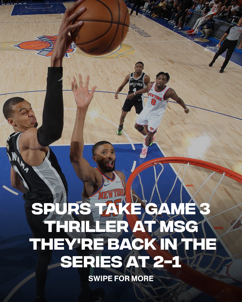 ComplexSports's tweet photo. They said Knicks in 4… Wemby said nah 😭😭😭 https://t.co/GH9Pnq4A0e