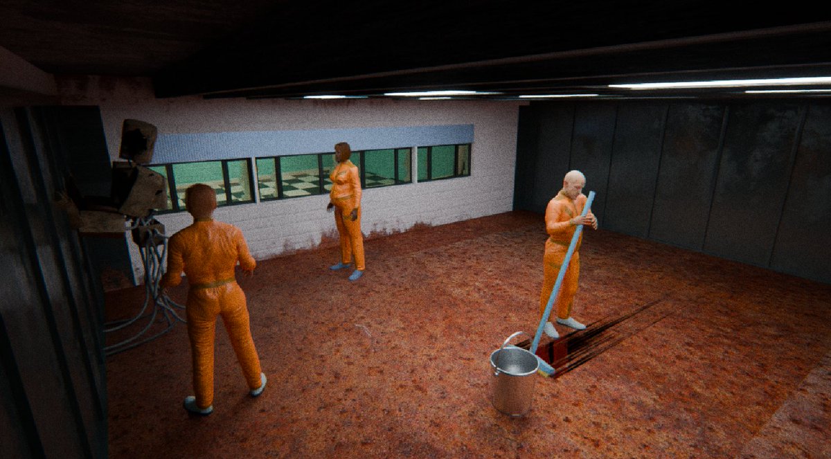 Veryhairydoggo1's tweet photo. ALL D-CLASS PERSONNAL, PLEASE ENTER THE CONTAINMENT CHAMBER
#b3d #blender3d #artistontwitter #SCP #SCPcontainmentbreach #SCP173 https://t.co/o4gitGuWjy