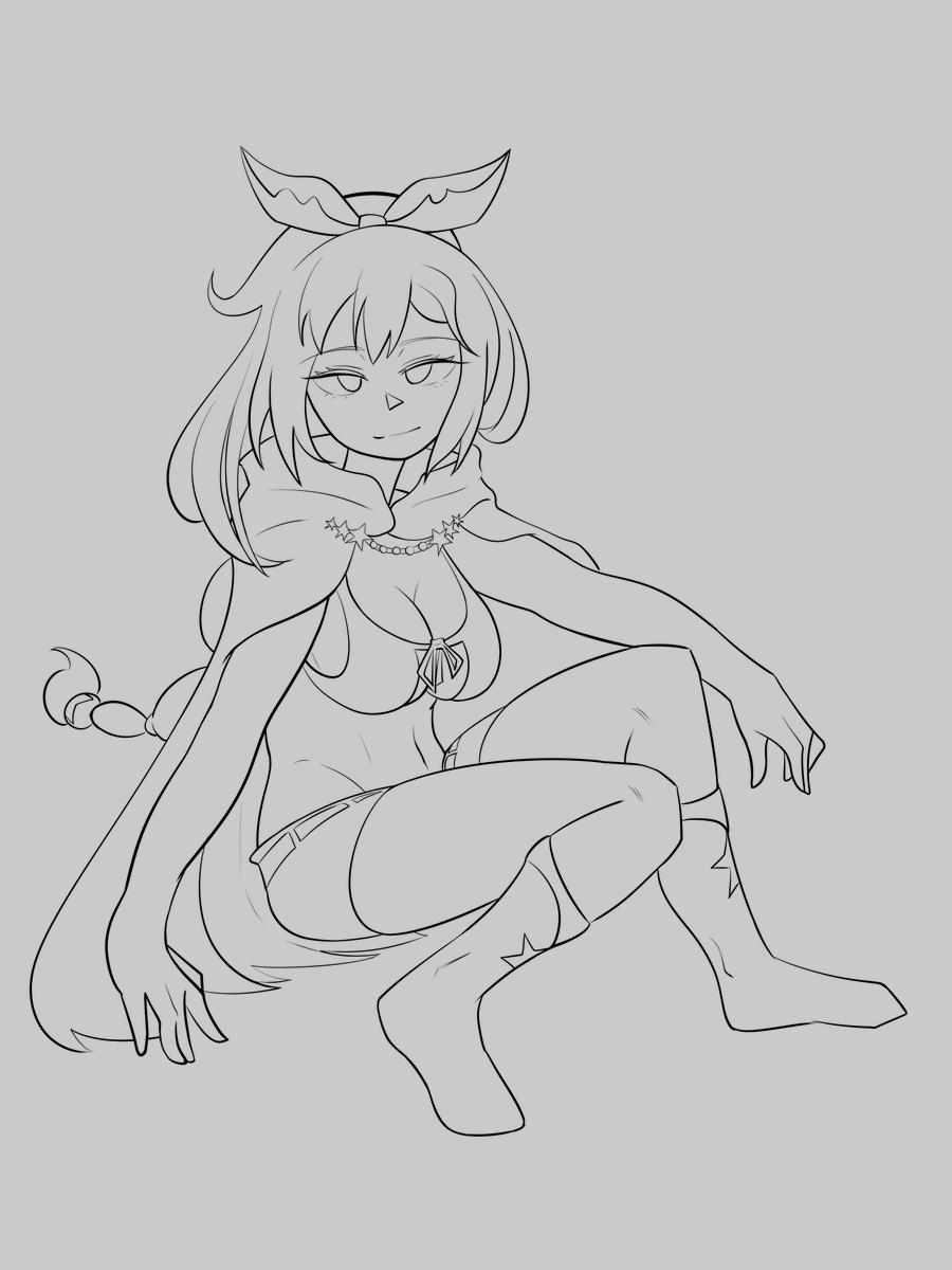 ZhantSip's tweet photo. #rezero 
Shaula wip... https://t.co/atZqKch6Lt