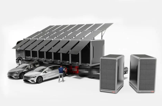 HonleNewEnergy's tweet photo. Mobile PV-BESS Charging Station
☀️200kWp Solar PV
🔋1250kW / 2612kWh BESS
⚡2×400kW DC Fast Chargers
Containerized in a 40ft unit for rapid deployment and flexible EV charging. Can be paired with a mobile PV container for a complete renewable energy solution.
#EVCharging #BESS https://t.co/oMPZDEDZPh