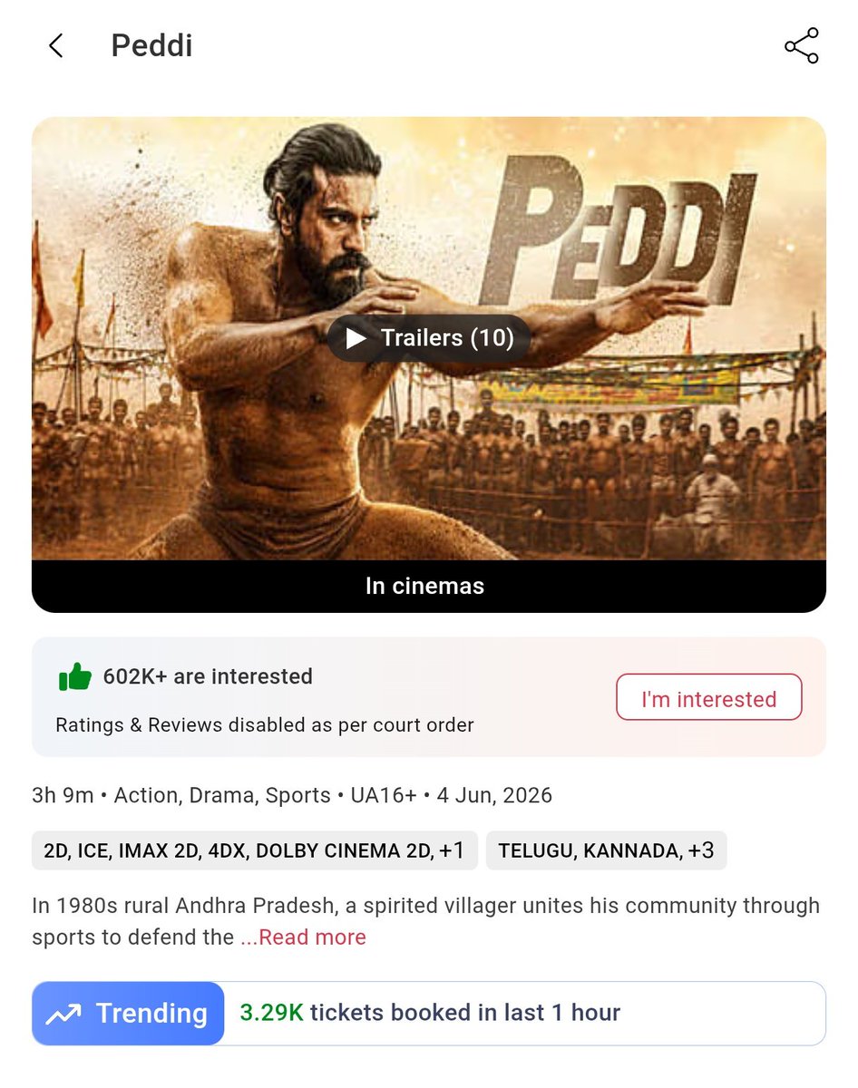 Dada_1439's tweet photo. Isari 60 or 50cr loss .....eedi valla TFI nasanam avuthundhi 🙏🏻

#Peddi https://t.co/cJEKSx0T1v