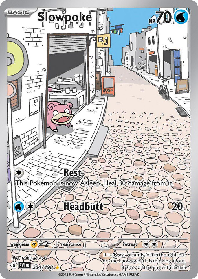 shotguncaio's tweet photo. Slowpoke has some of the funniest lore in Pokémon.

According to the Pokédex, it can take up to 5 seconds to feel pain and is known for spending entire days doing absolutely nothing but staring into space or fishing with its tail.

Despite looking completely clueless, Slowpoke can eventually evolve into one of the smartest Pokémon in the franchise.

Lowkey one of the most relatable Pokémon ever.
