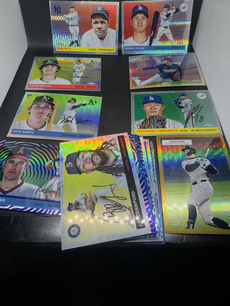 RealMurphdog916's tweet photo. @CardPurchaser I did a little run around the Vegas streets….here some hits, and one value box had a pack of 10 number cards I think is a god pack or a mistake by a Topps employee 🤷🏻‍♂️😂 https://t.co/H5jtNnQmJI