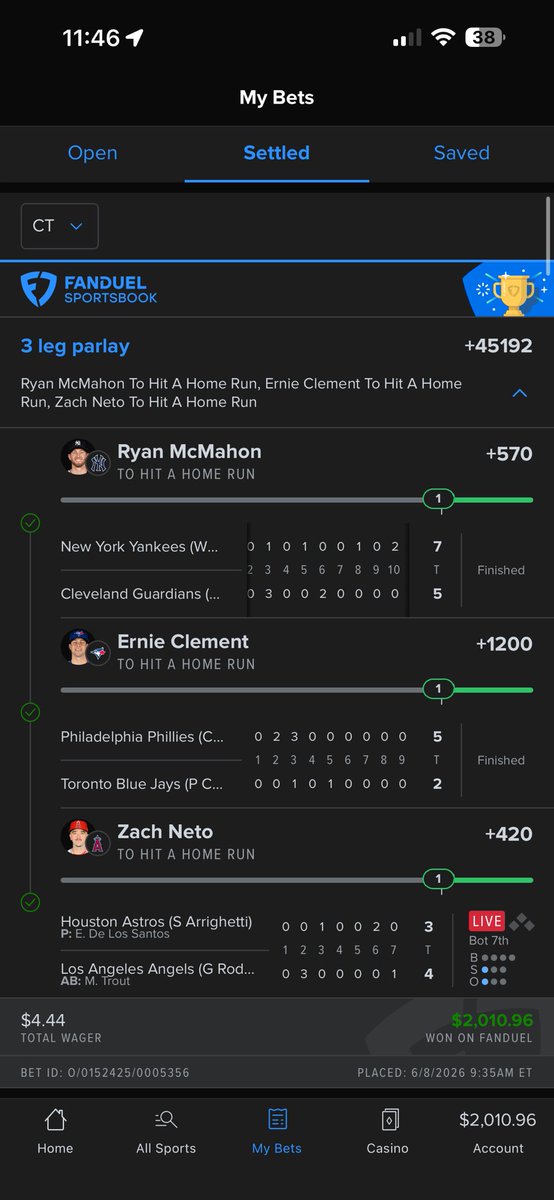 sevbets1's tweet photo. @HomeRunPredict @KasperMLB OH MY *************** 🐐🐐🐐🐐🐐🐐🐐🐐🐐 https://t.co/TAX7smlF3C