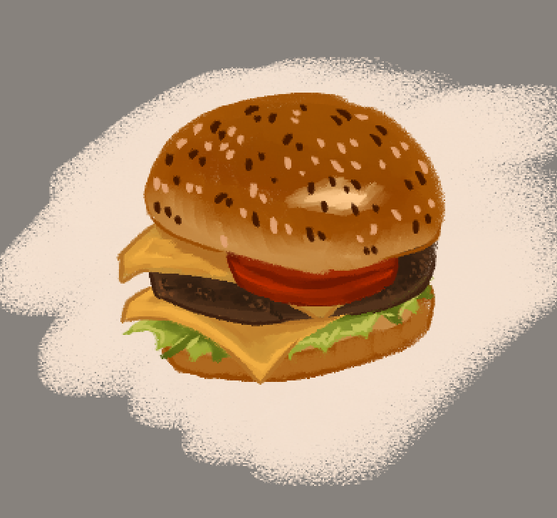 drowsydragonz's tweet photo. burger i drew for my bestie https://t.co/7ukEinPfLr