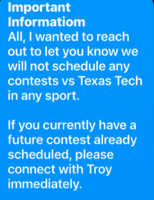 RossDellenger's tweet photo. Here's a message sent within the Nebraska athletic department from the university's deputy AD. https://t.co/g6nuQHSHLw