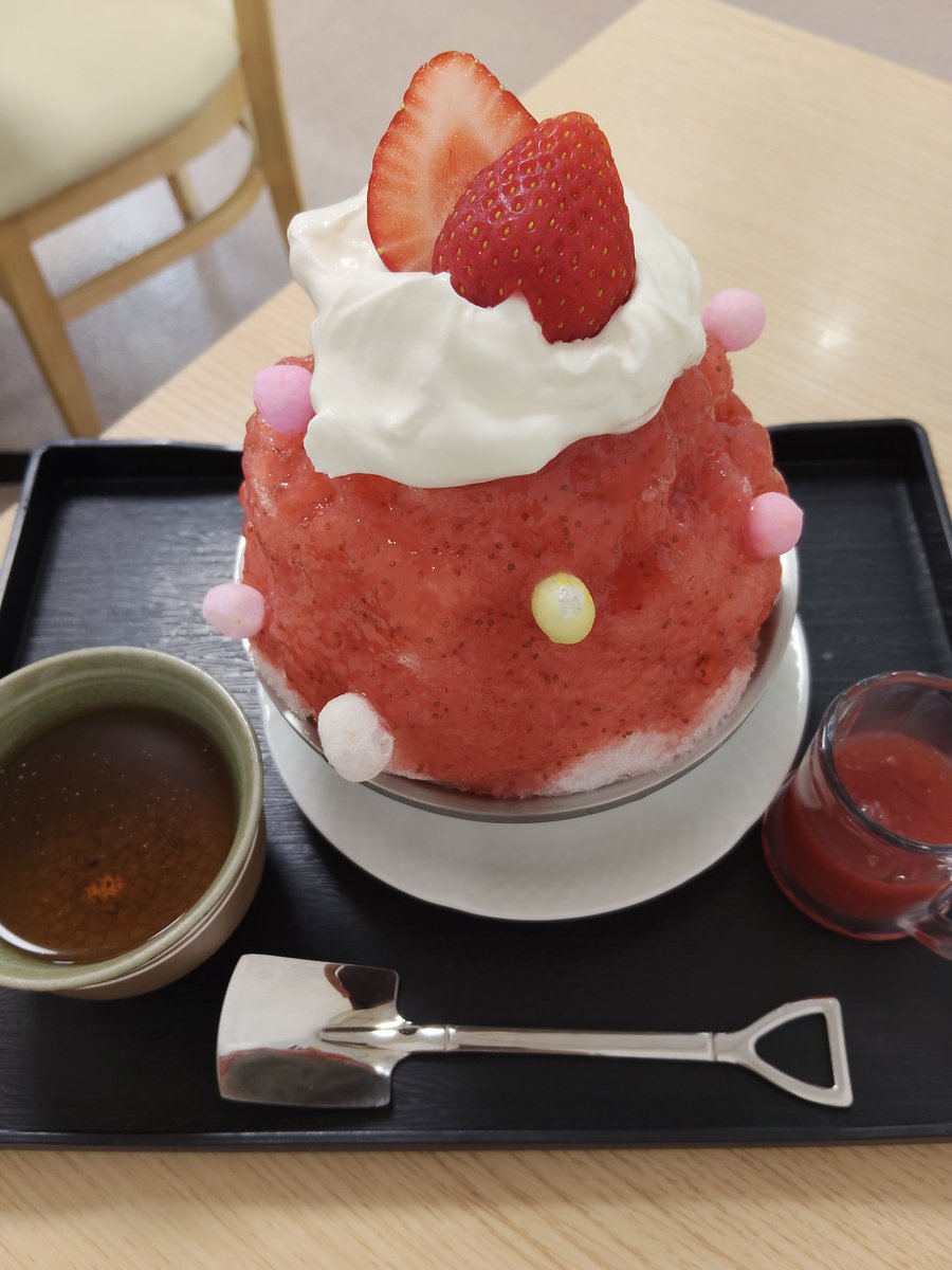 amaiflower_321's tweet photo. 川越
片道２時間、滞在２時間、でも満腹✨
これがかき氷
🌽とうもろこし
凄いコーン✨でもコーンの粒はかき氷には不要派💦
シロップも氷の感じも好き〜💕
🍰カッサータ
何味と表現すれば良いのか‥不思議な味がする😅

フルーツ大福
キウイ丸ごと✨甘〜旨〜🩷
いちごのかき氷‥うーん‥イマイチ‥😑 https://t.co/HYRGM0BdEM