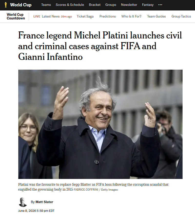 Fabio_Wallys's tweet photo. The Athletic - New York times.
Ne parla il mondo proprio prima della Coppa del Mondo. https://t.co/gD0VKVbuzX