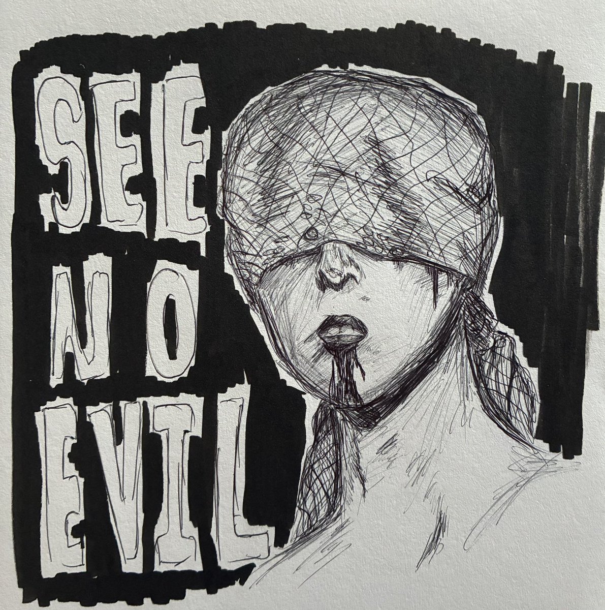 bloomsnblossom's tweet photo. See No Evil #lotf #lordoftheflies https://t.co/TEiZJU0cBA